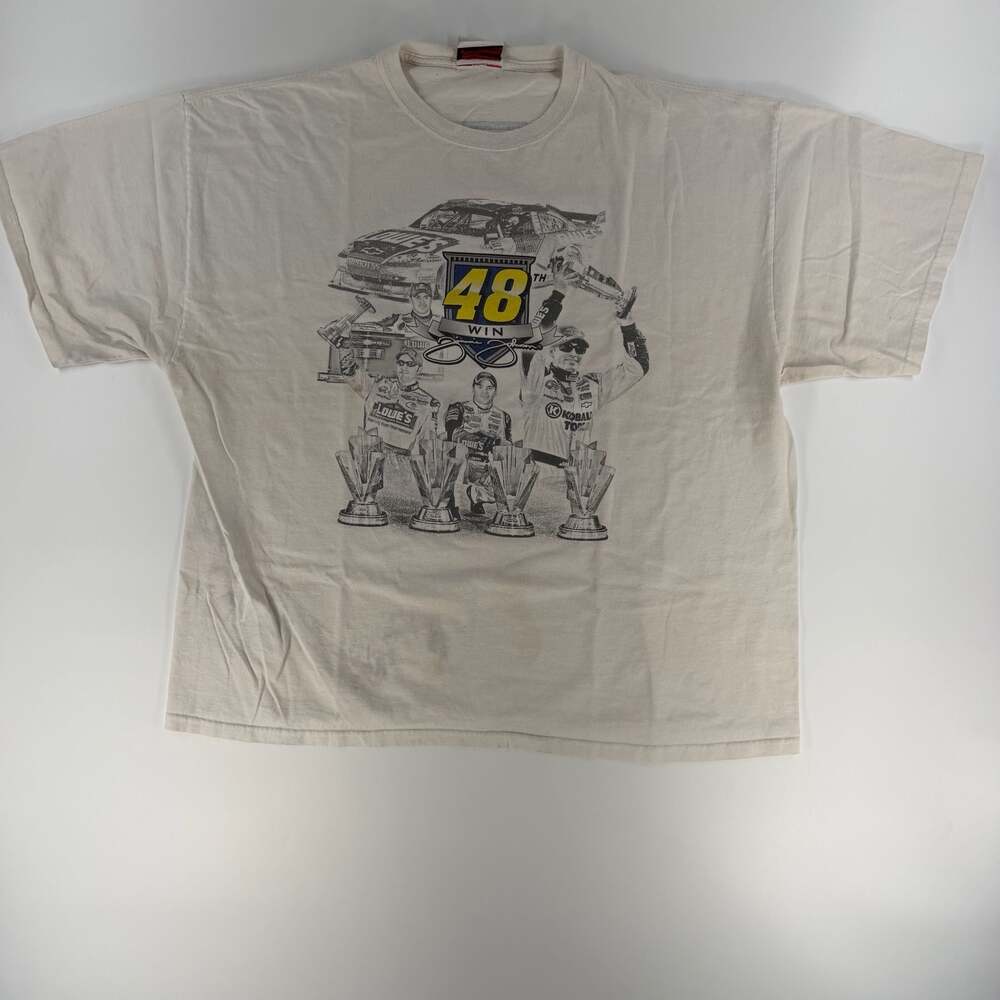 0748 2XL Nascar Classic Jeff Gordon T-Shirt - WHITE